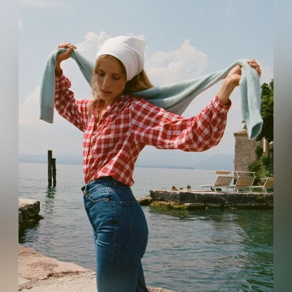 DÔEN Holde Top In Alsace Plaid | Size S | Like New - Picture 6 of 16